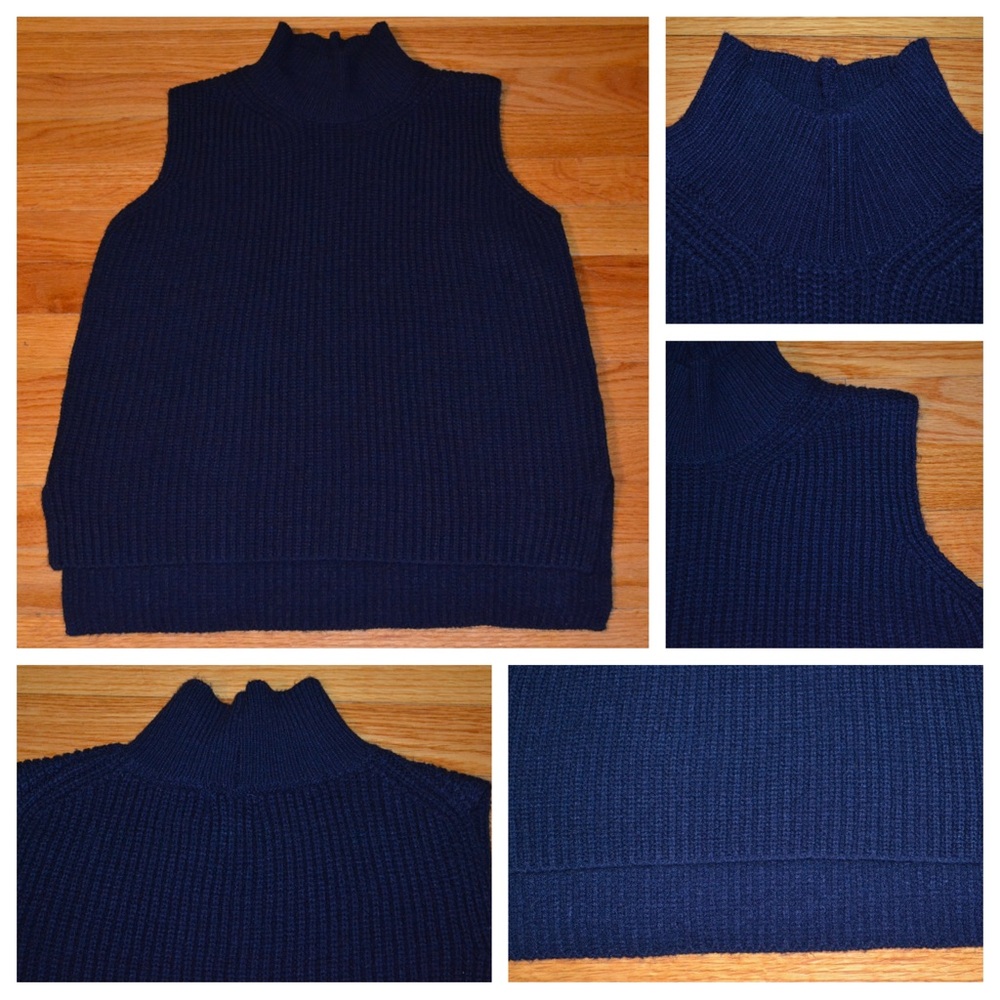 Women’s Dizzy Lizzy turtleneck sweater vest, size medium